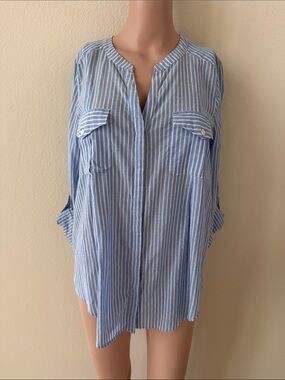 Joie Blue and White Striped Tunic